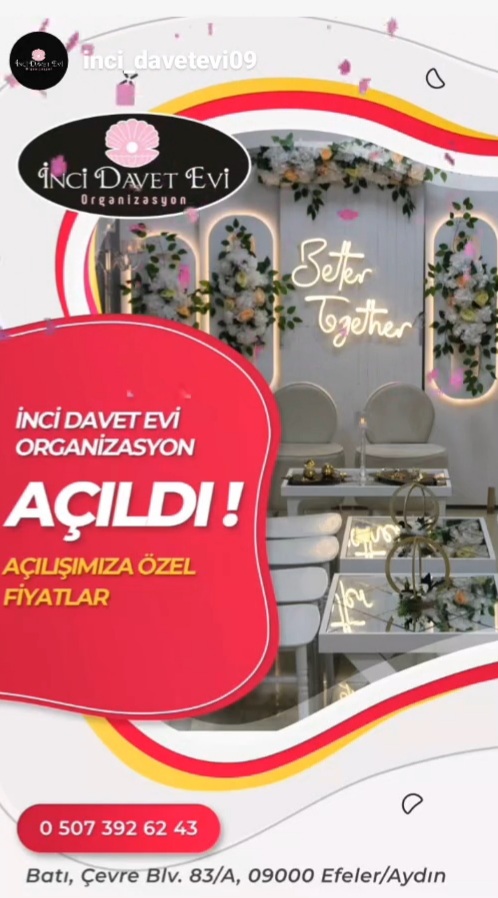 İnci Davet Evi & Organizasyon kır düğünü mekanı — Efeler